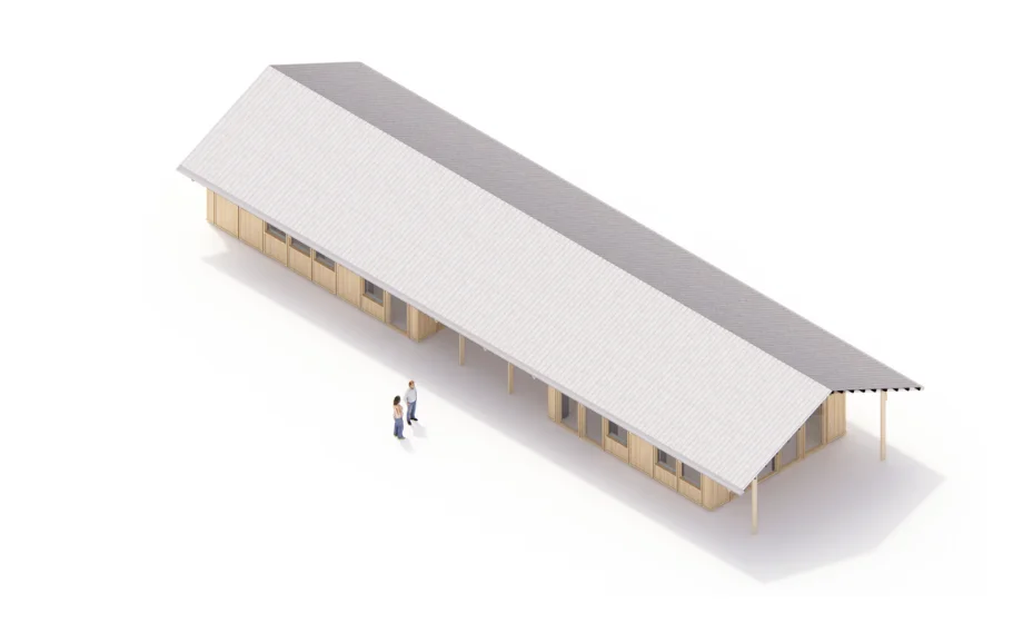Large, axonometric